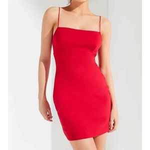red bodycon urban outfitters!!